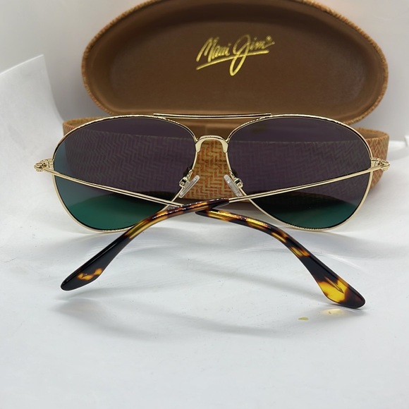 Brand New Maui Jim Polarized Aviator double bridge Gold frame - Picture 7 of 9